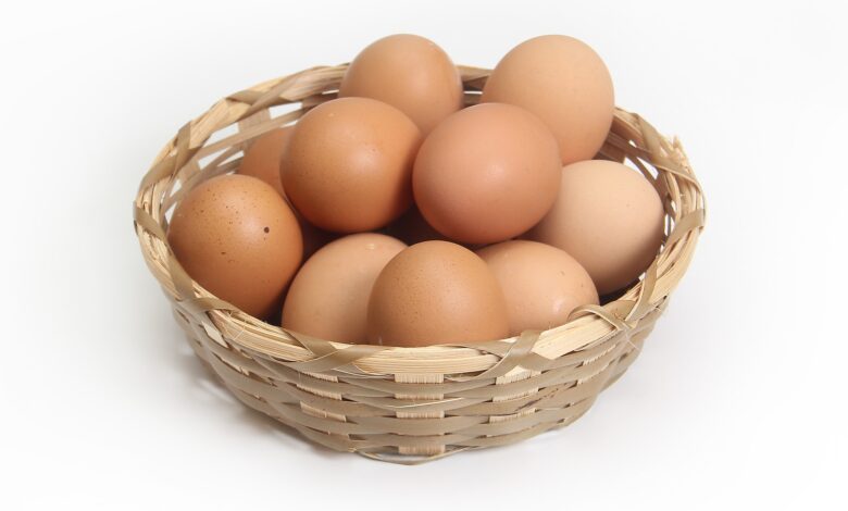 vejce v košíku
